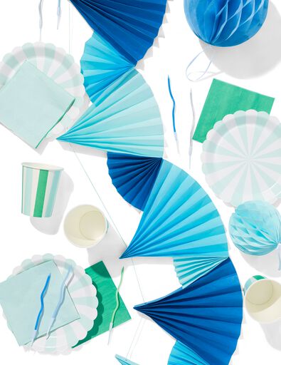 bekers blauw 8 stuks  - 14250063 - HEMA